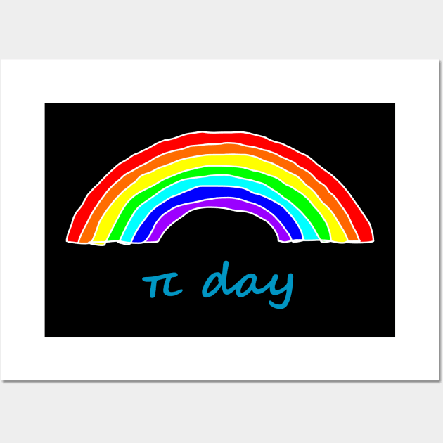 Rainbow Pi Day Wall Art by ellenhenryart